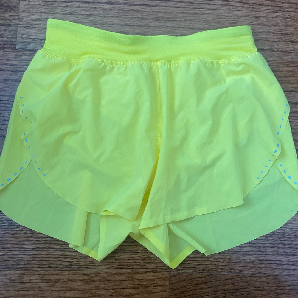 lululemon athletica Neon Yellow Athletic Shorts